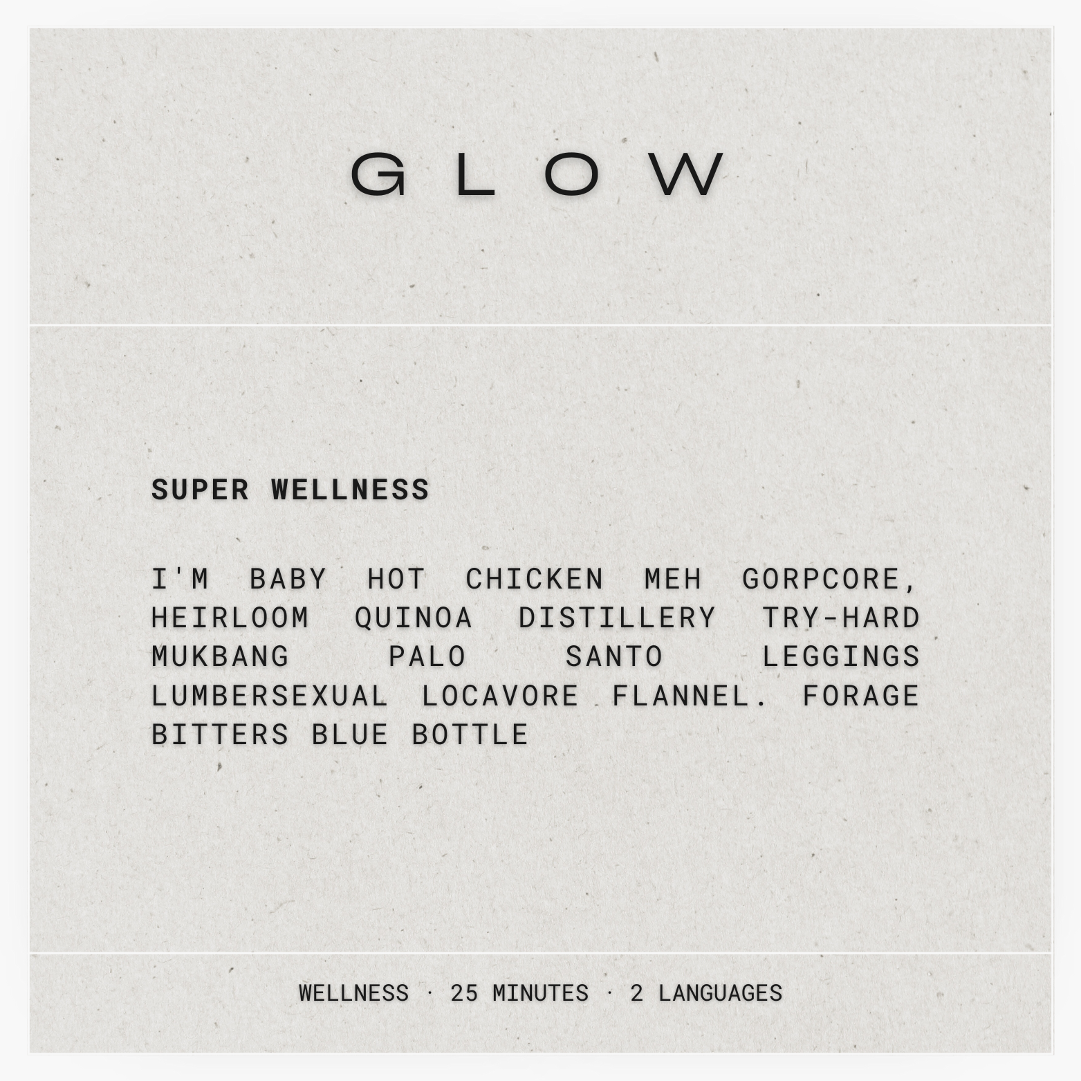 GLOW