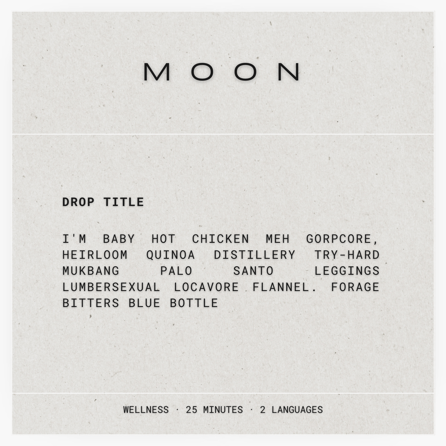 MOON 01