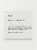 T+01 – Business Energetics