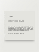 T+05 – Effortless Sales