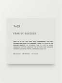 T+03 – Fear Success