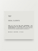 T07 – Ideal Clients
