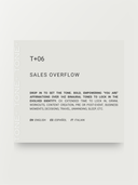 T+06 – Sales Overflow